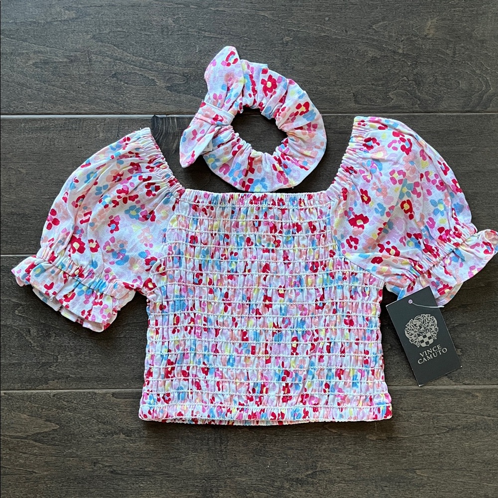 Vince Camuto Floral Toddler Top NWT